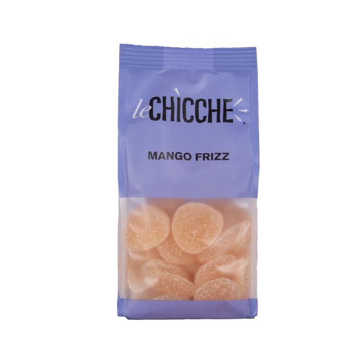 MANGO FRIZZ, rūgštūs mangų skonio guminukai, 200 g / SILA GUM