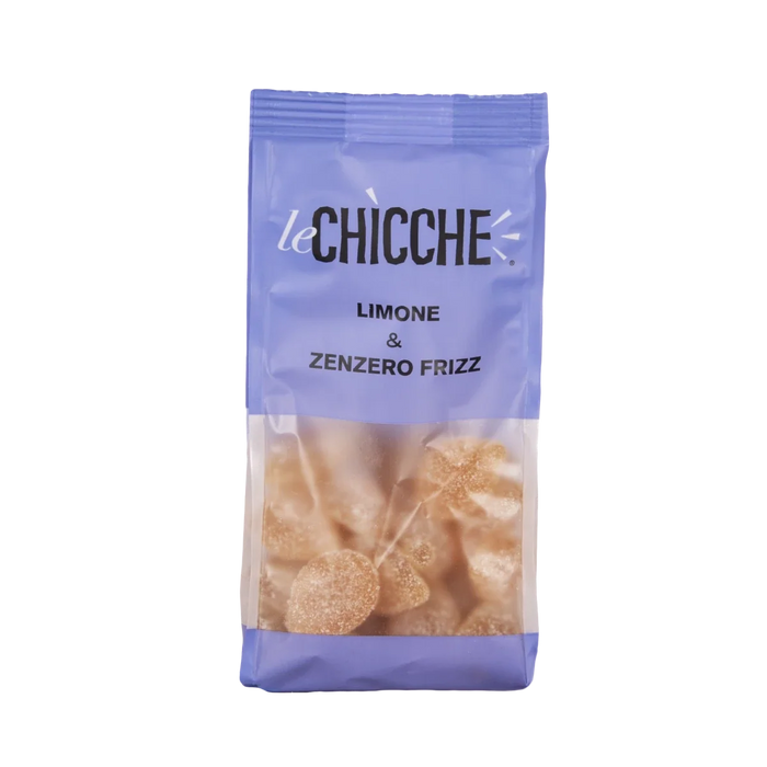 LIMONE & ZENZERO FRIZZ, rūgštūs citrinų ir imbiero skonio guminukai, 200 g / SILA GUM