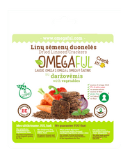 Įkelti vaizdą į galerijos rodinį, Omegafull duonelės su daržovėmis, be glitimo 80g
