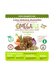Įkelti vaizdą į galerijos rodinį, Omegafull duonelės su kanapėmis, be glitimo 80g
