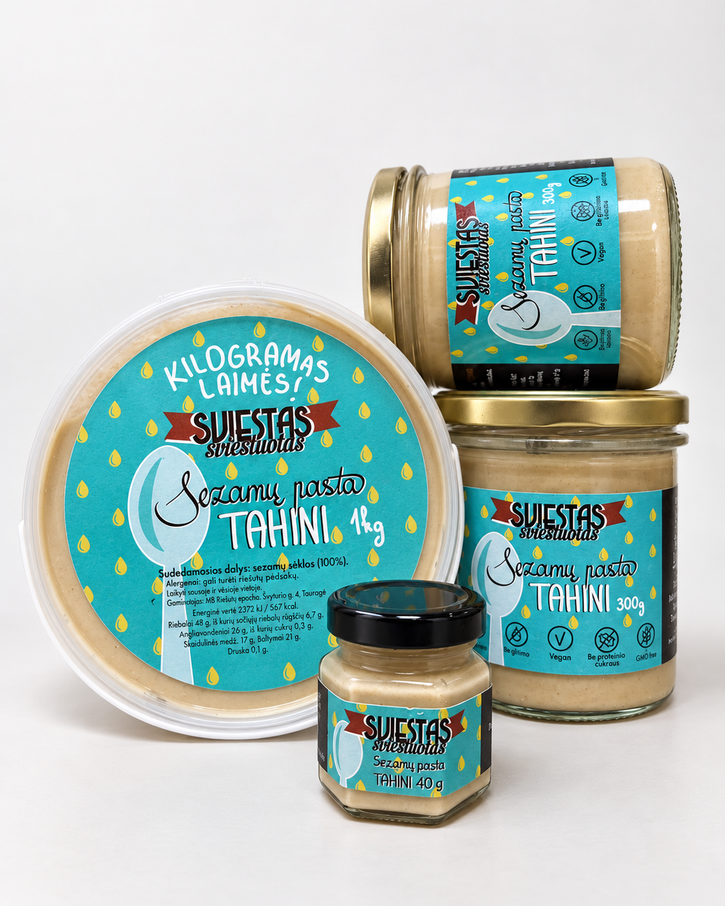 Sezamų pasta TAHINI – grupinė nuotrauka