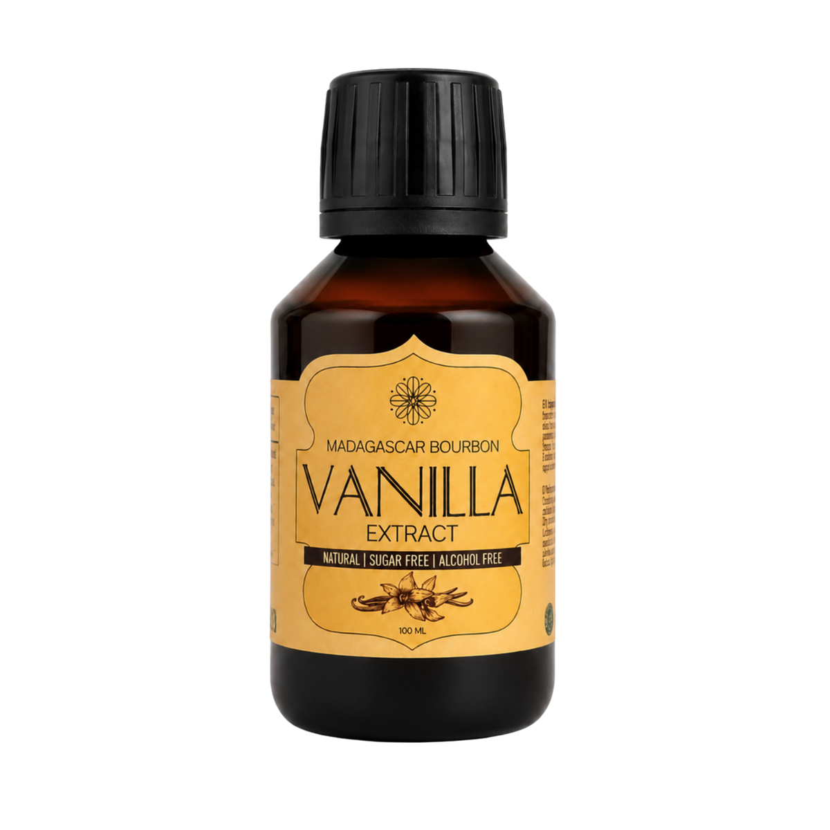 VANILLA SCIENTIFIC Burbono vanilės ekstraktas be alkoholio, 100 ml