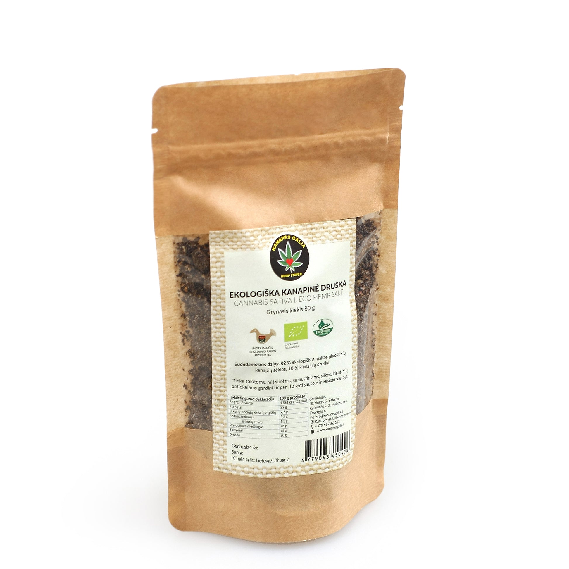 Ekologiška kanapinė druska, 80 g