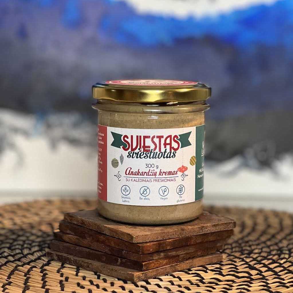 Kalėdinis anakardžių riešutų kremas
